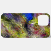 Sandblasted gesplatterde gele rode verf op katoen Case-Mate iPhone case (Achterkant (horizontaal))