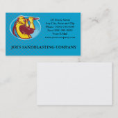 Sandblaster Sandblasting Visitekaartje (Voorkant / Achterkant)