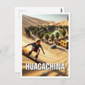 Sandboarden in Huacachina Peru Reizen Briefkaart (Voorkant / Achterkant)