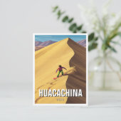 Sandboarden in Huacachina Peru Reizen Briefkaart (Staand voorkant)