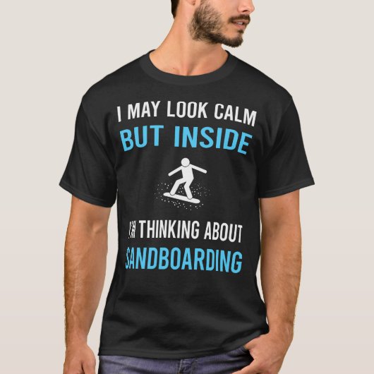 Sandboarden Sandboarder Zandduin T-shirt (Voorkant)