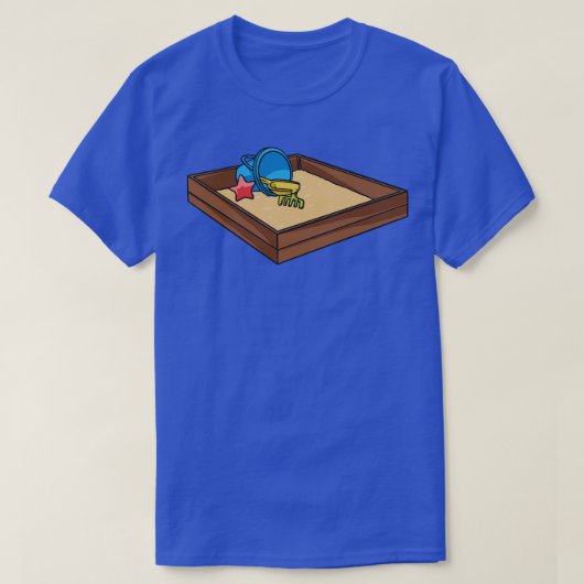 Sandbox en speelgoed zandbak t-shirt (Design voorkant)