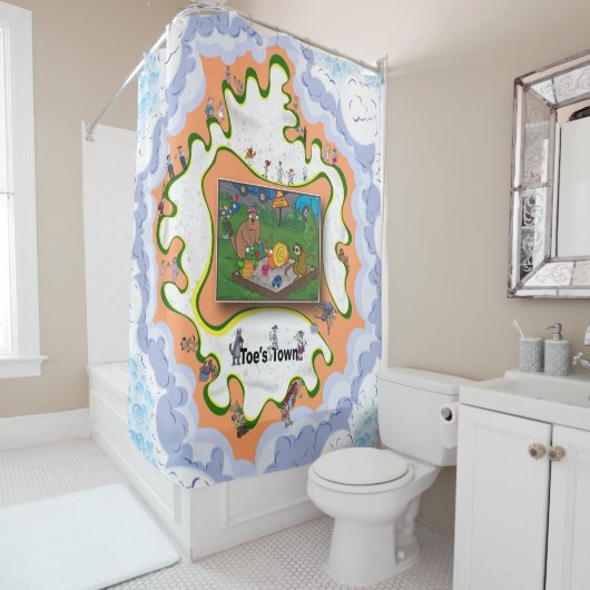 Sandbox Kids | Moederdag Douchegordijn (In situ)