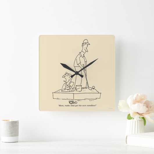 Sandbox Vierkante Klok (Huis)