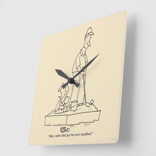 Sandbox Vierkante Klok (Hoek)