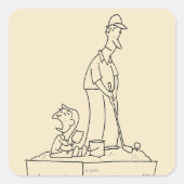 Sandbox Vierkante Sticker (Voorkant)