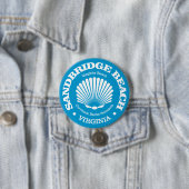 Sandbridge Beach (schelpen) Ronde Button 7,6 Cm (In situ)