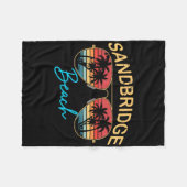 Sandbridge Beach Virginia Mannen Vrouwen Souvenir Fleece Deken (Voorkant (Horizontaal))