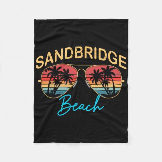Sandbridge Beach Virginia Mannen Vrouwen Souvenir Fleece Deken (Voorkant)