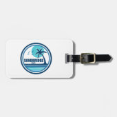 Sandbridge Beach Virginia Palmbomen Bagagelabel (Voorkant horizontaal)