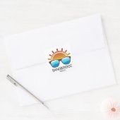 Sandbridge Beach Virginia Zonnebril Vierkante Sticker (Envelop)