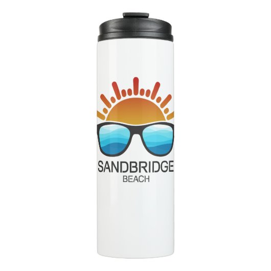 Sandbridge Beach Virginia Zonnebrillen Thermosbeker (Voorkant)