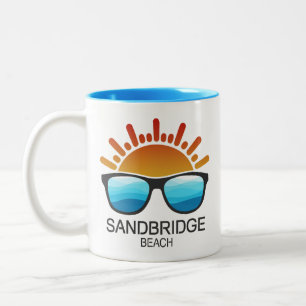 Sandbridge Beach Virginia Zonnebrillen Tweekleurige Koffiemok
