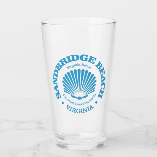 Sandbridge Beach (zeeschelp) Glas (Voorkant)