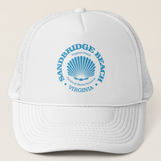 Sandbridge Beach (zeeschelp) Trucker Pet (Voorkant)