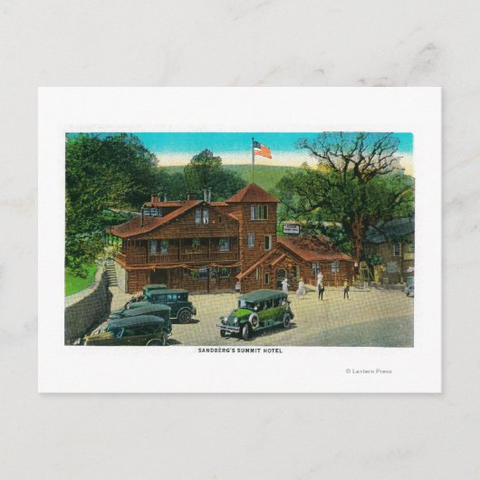 Sandburg's Summit Hotel op Ridge Route Briefkaart (Voorkant)