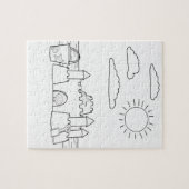 Sandcastle Adult Coloring Puzzle Legpuzzel (Horizontaal)