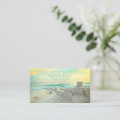 Sandcastle Beach Landscape Vacation Visitekaartje (Staand voorkant)