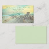 Sandcastle Beach Landscape Vacation Visitekaartje (Voorkant / Achterkant)