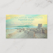Sandcastle Beach Landscape Vacation Visitekaartje (Voorkant)