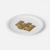 Sandcastle Beach Theme Party Paper Borden Papieren Bordje (Gekanteld)