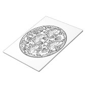 Sandcastle Beach Zee Mandala Coloring Book Pad Notitieblok (Schuin)