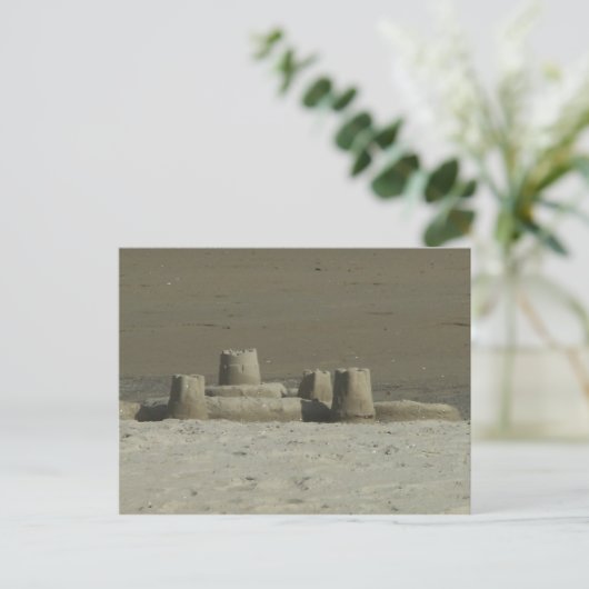 Sandcastle Briefkaart (Staand voorkant)