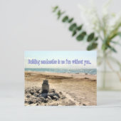 Sandcastle Briefkaart (Staand voorkant)
