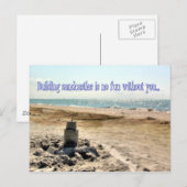 Sandcastle Briefkaart (Voorkant / Achterkant)