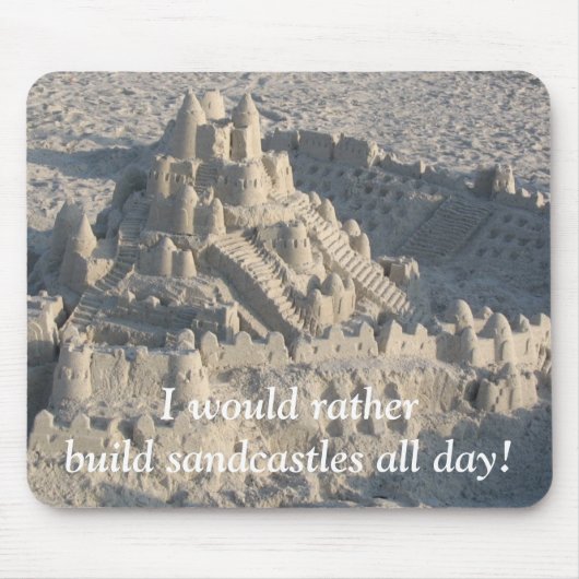 Sandcastle Mousepad Muismat (Voorkant)