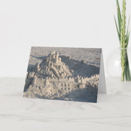 Sandcastle Note-Kaart Kaart (Voorkant)