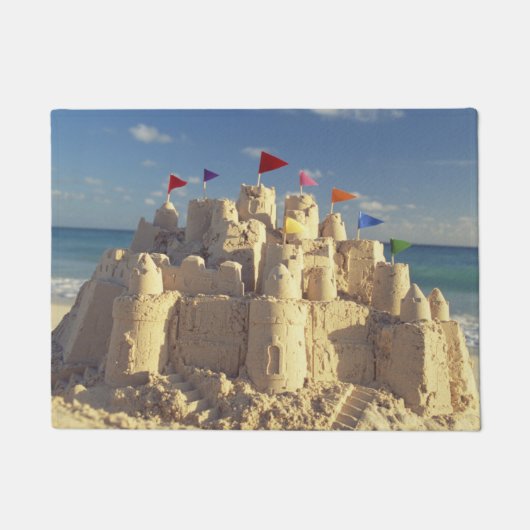 Sandcastle on Beach Deurmat (Voorkant)