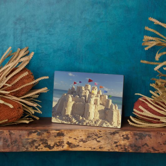 Sandcastle on Beach Fotoplaat (Zijkant)