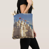 Sandcastle on Beach Tote Bag (Dichtbij)
