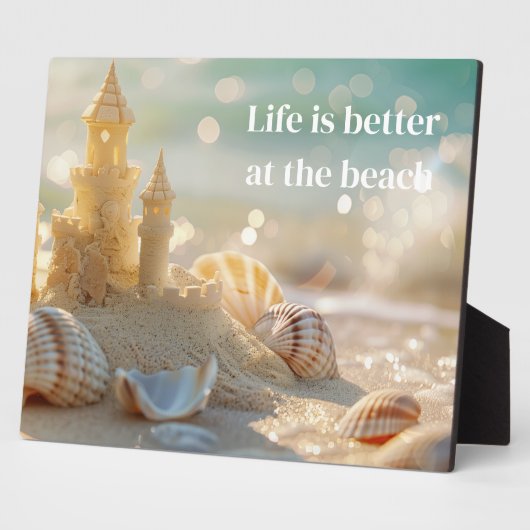 Sandcastle Plaque Fotoplaat (Zijkant)