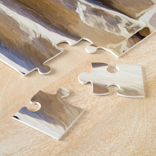 sandcastle puzzel legpuzzel (Zijkant)