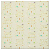 Sandcastle Sand Castle Beach Summer Zee Shore Stof (Swatch)