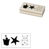 Sandcastle Sand Castle Starfish Pail Beach Ocean Rubberstempel (Gestempeld)