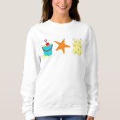 Sandcastle Sand Castle Starfish Pail Beach Ocean Trui (Voorkant)