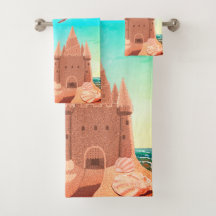 Sandcastle Seagull-handdoekset