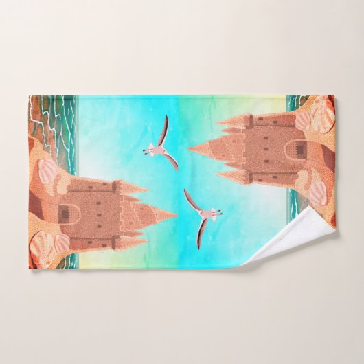 Sandcastle Seagull-handdoekset Bad Handdoek (Handdoek)