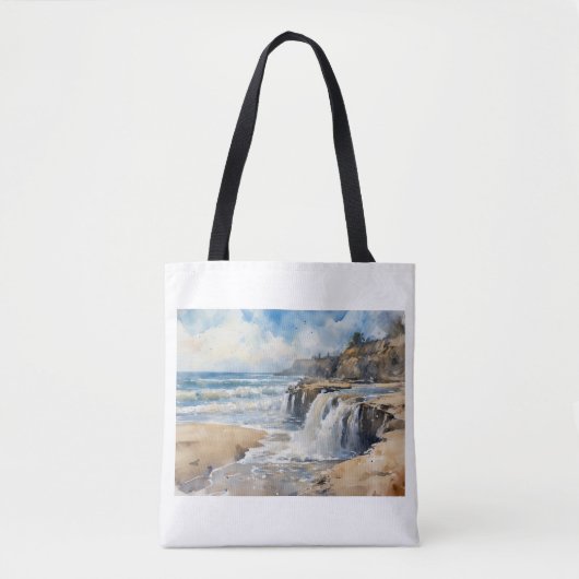 Sandcut Kustwaterval, Tote Bag (Voorkant)