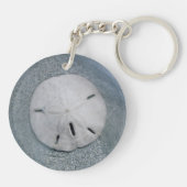 Sanddollar op strand | Sanibel Island, Florida Sleutelhanger (Achterkant)