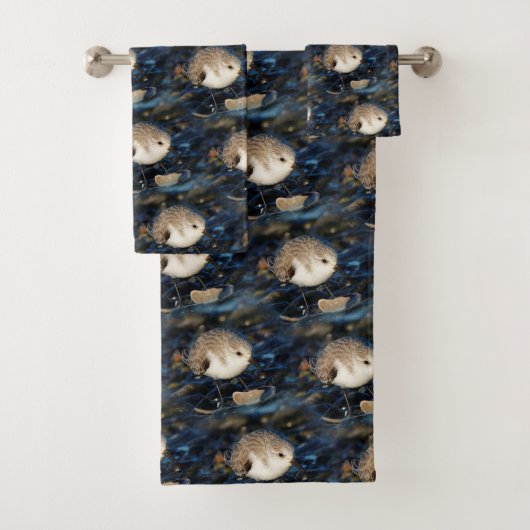 Sanderende mijnen op Clam bij het strand Bad Handdoek (Insitu)