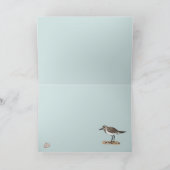 Sanderling Sandpipers kaart (Binnen)