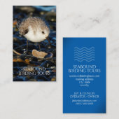 Sanderling Vogelspotten / Natuur Tours Visitekaartje (Voorkant / Achterkant)