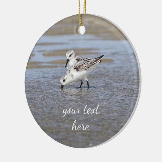 Sanderlings Keramisch Ornament (Links)