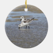Sanderlings Keramisch Ornament (Achterkant)