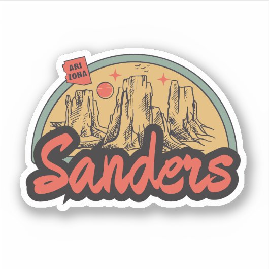 Sanders, Arizona Sticker (Voorkant)