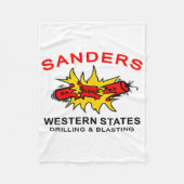 Sanders Construction Logo On Left Chest  Fleece Deken (Voorkant)